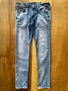 PAIGE LENNOX STRAIGHT LEG MEN’S JEANS sz 32W X 32L Soft Stone Wash Stretch Denim